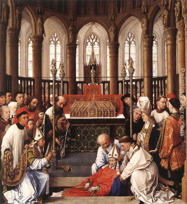 Rogier van der Weyden Exhumation of St Hubert